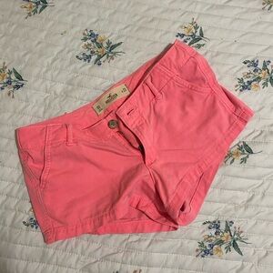 2000s hot pink low rise hollister short shorts